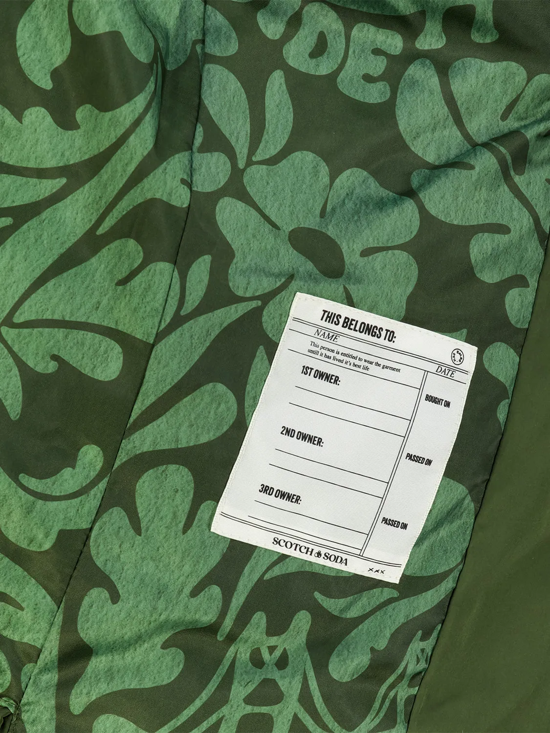 Scotch & Soda Winter coat Olive Green