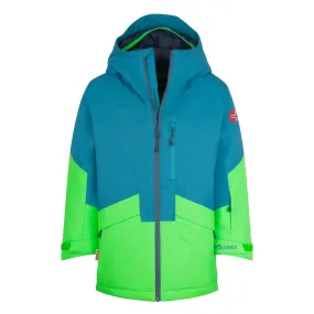 Trollkids Kongsberg Winterjacke Kinder Dunkel Marine/Frischgrün/Mystik Blau im Online Shop von kaufen